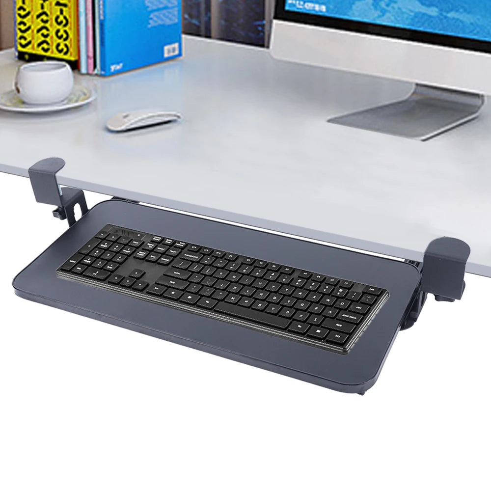 Computer keyboard mount slider tray