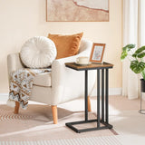 Tall Slim C Shaped Side Table