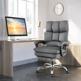 Ergonomic Padded Reclining Chair With Retractable Footrest
