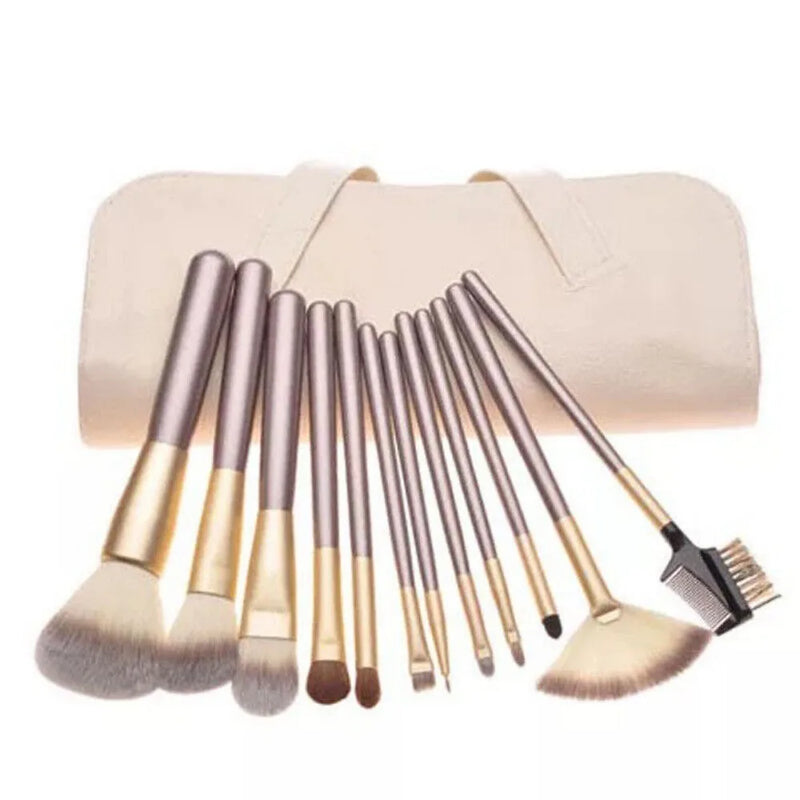 Professional Wooden Make Up Brushes Sets