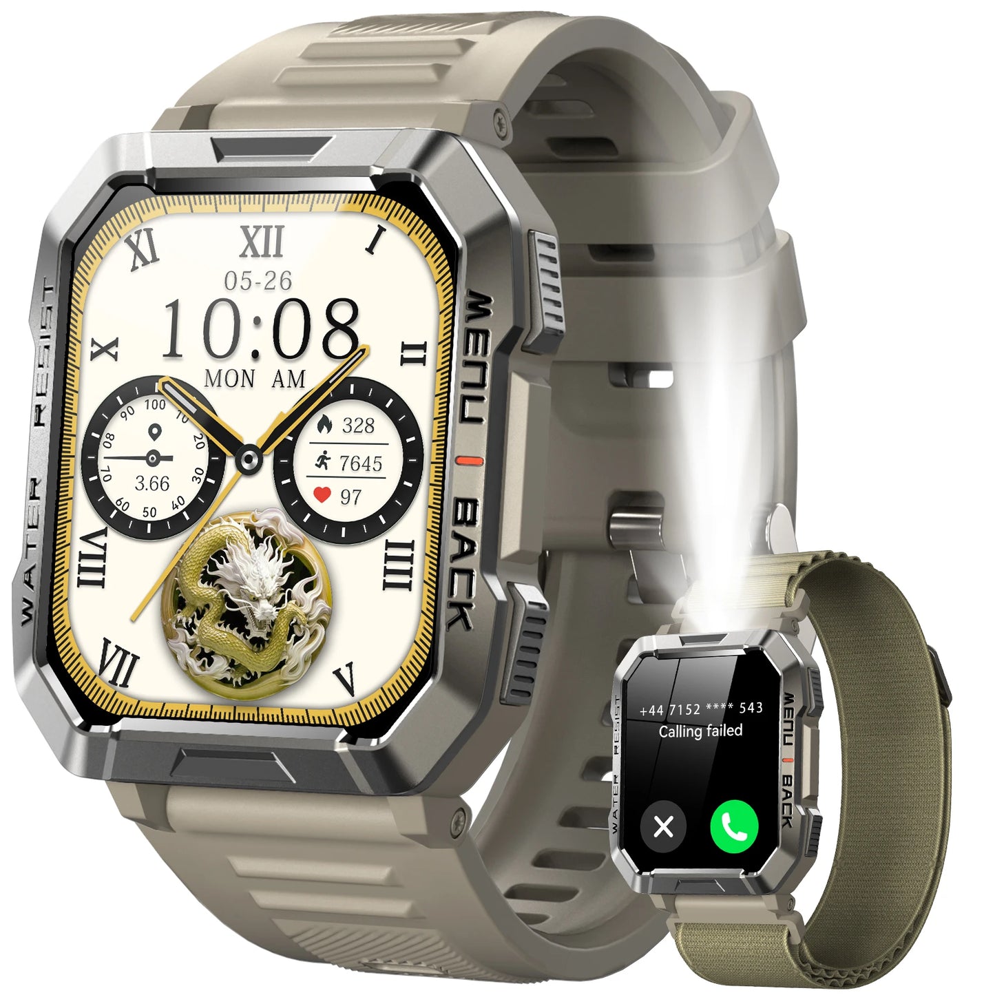 2.01'' hd display smartwatch