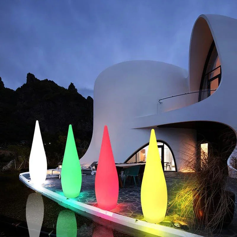 Usb landscape rechargeable lamp