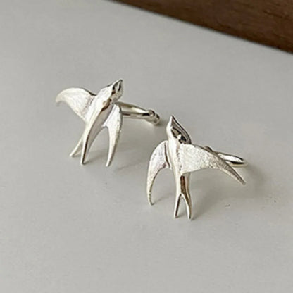 Swallow Bird Clip on Earrings