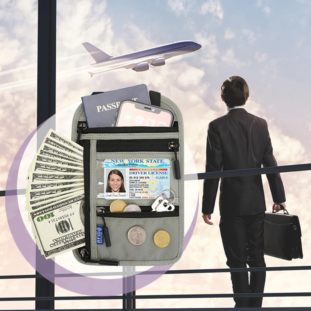 Passport cover rfid credit card holder wallet