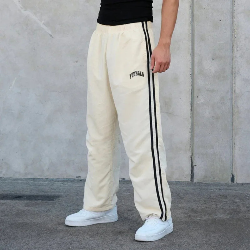 Double Stitching Casual Pants - Trendy Printed Trousers