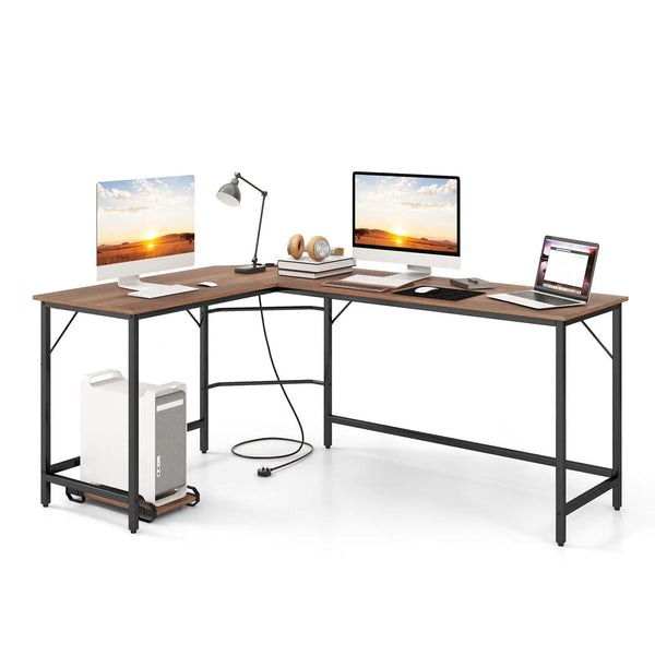 L-Shaped Computer Corner Desk