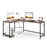 L-Shaped Computer Corner Desk
