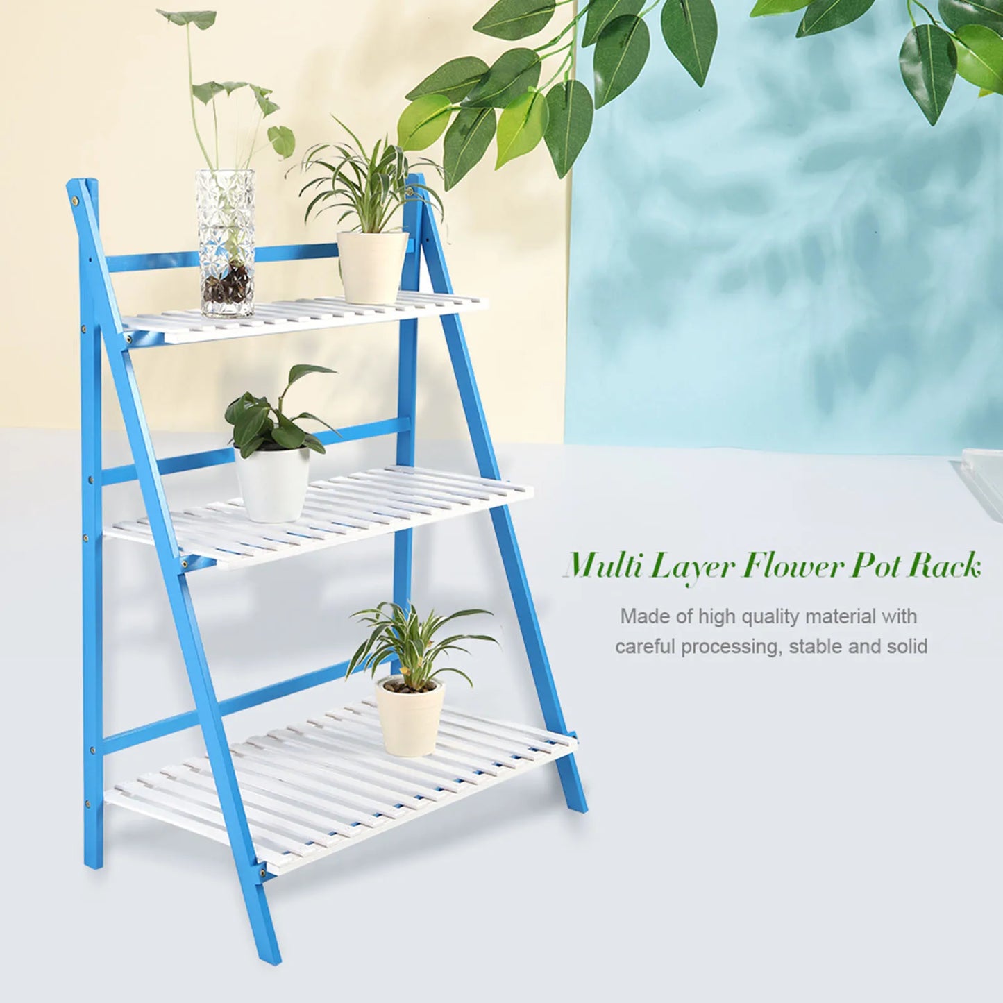 Multi layer foldable flower plant pot