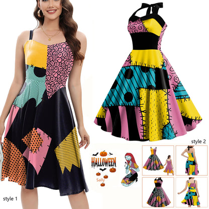 Sleeveless Vintage Halloween Cosplay Costume