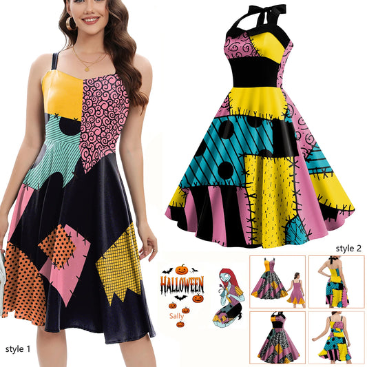 Sleeveless Vintage Halloween Cosplay Costume