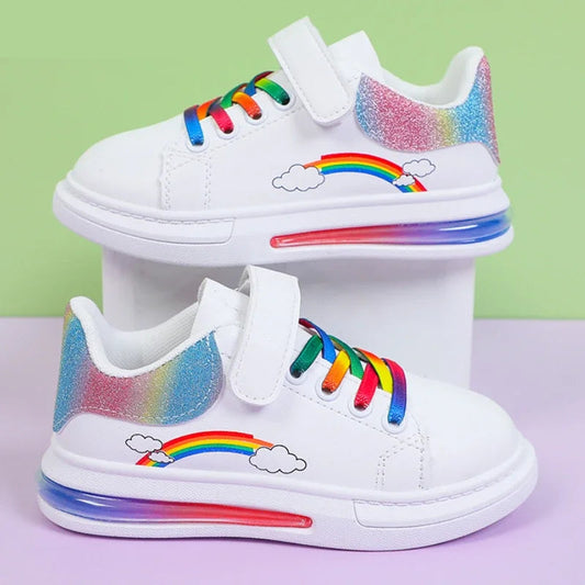 Fashion rainbow colorful casual shoes