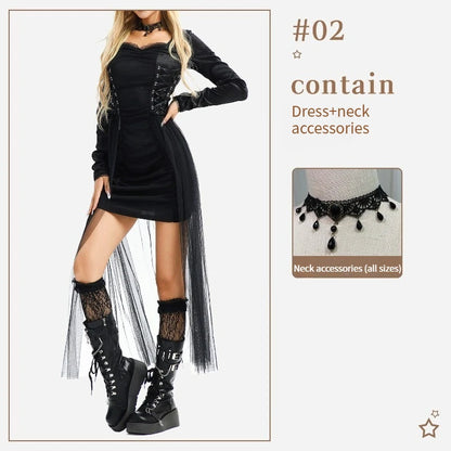Dark Gothic Punk Style Halloween Costume