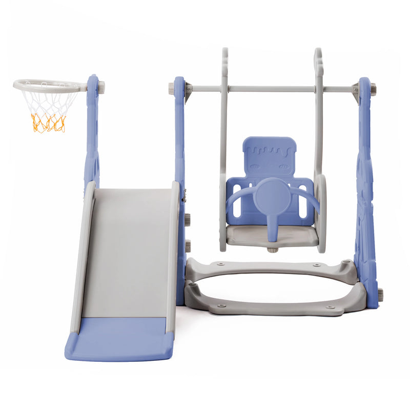 4 In 1 Kid's Slide And Swing Set