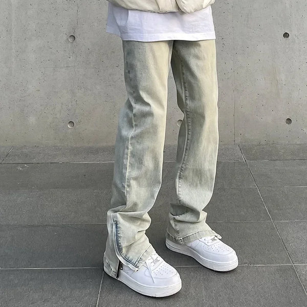 Vintage Wash Distressed Men's Jeans