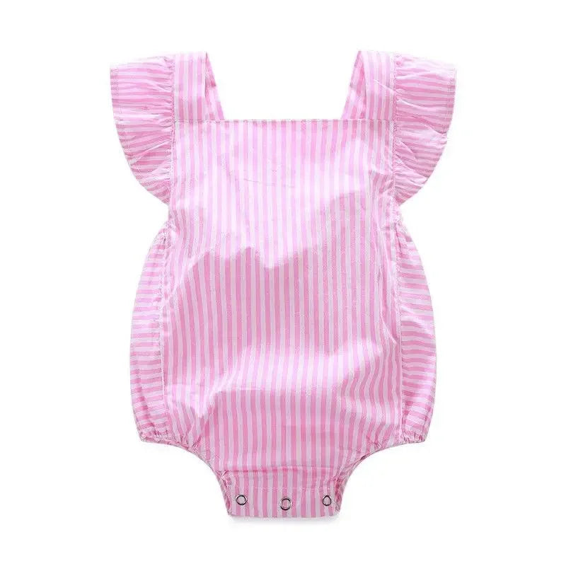 Cute Baby Girl Stiped Romper