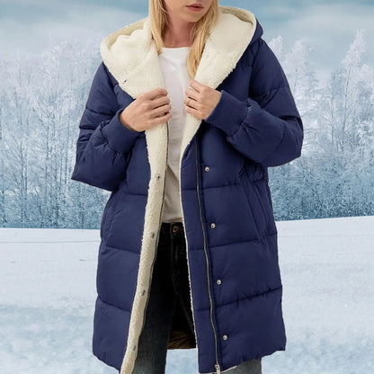 Double faced fleece slim fit temperament wool coat