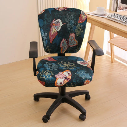 Universal desk rotating chair cover