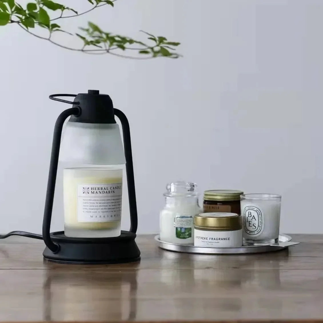 Creative bedroom flameless aroma melting candle lamp