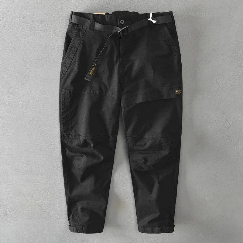 Cotton Solid Color Loose Pants