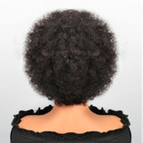 Braided Afro Puff Lace Frontal Hair Wig