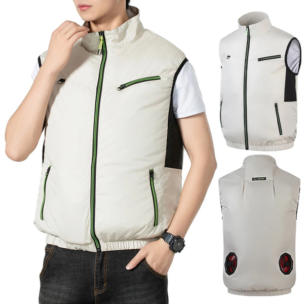 Breathable 3 Gear Wearable Cooling Fan Vest