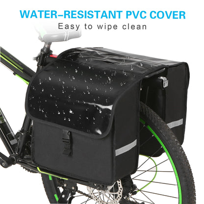 Cycling double side rear rack