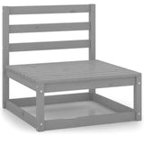 8-Piece Solid Pinewood Garden Lounge Set