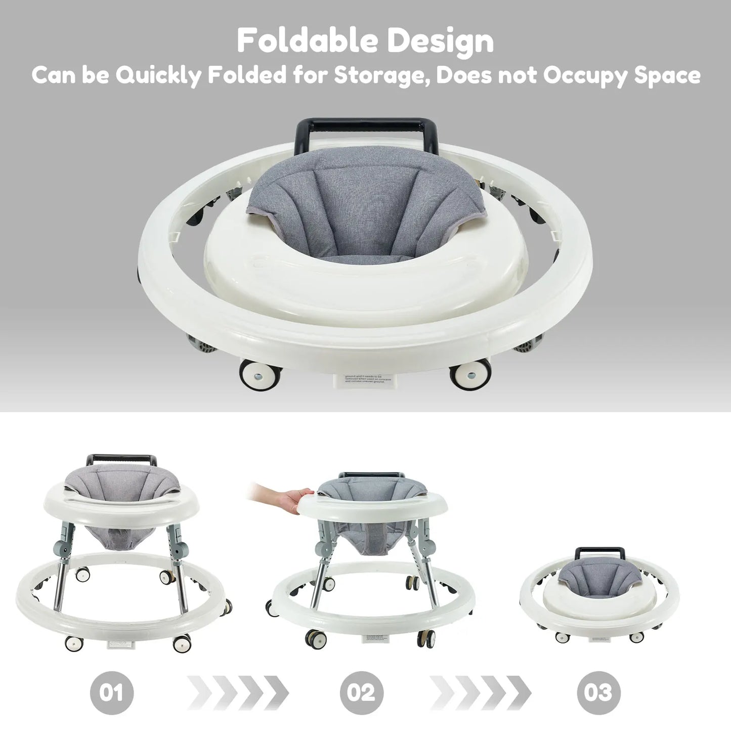 Foldable baby walker