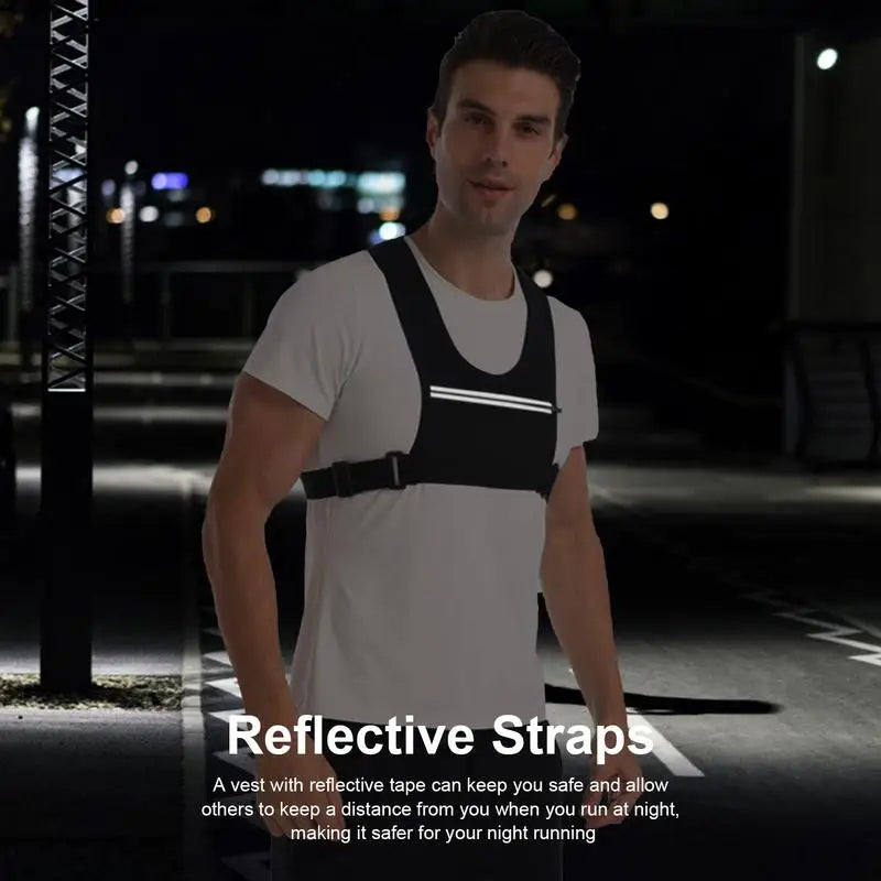 Reflective cycling vest sbr sports phone holder bag
