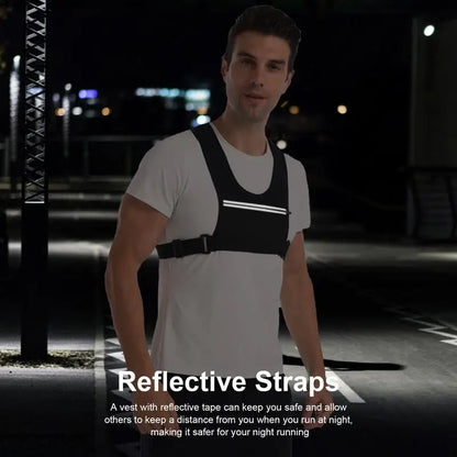 Reflective cycling vest sbr sports phone holder bag