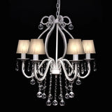 Elegant White Chandelier with 2300 Crystals