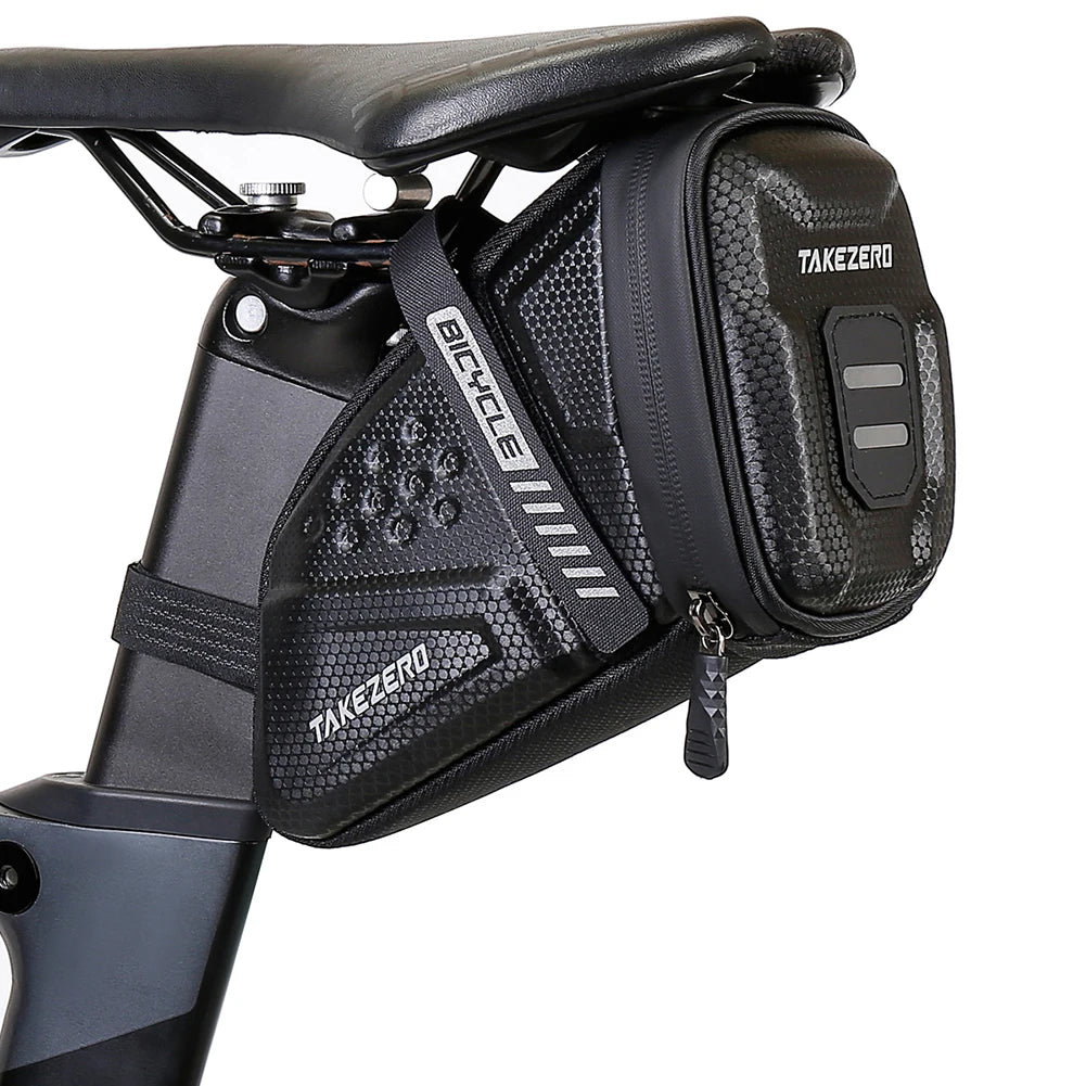 Waterproof bicycle saddle bag