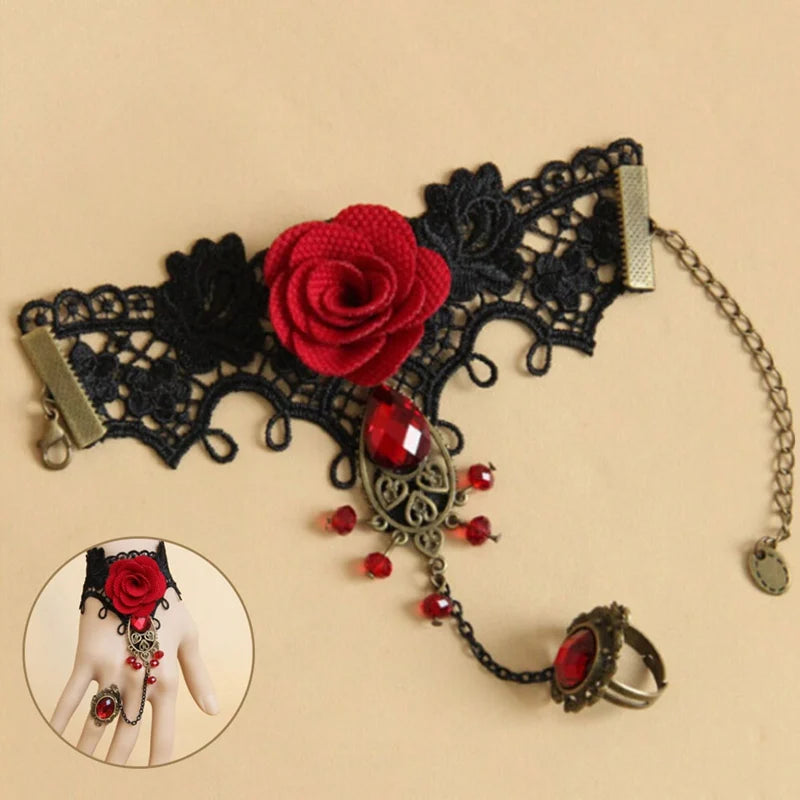 Halloween Vampire Rose Bracelets