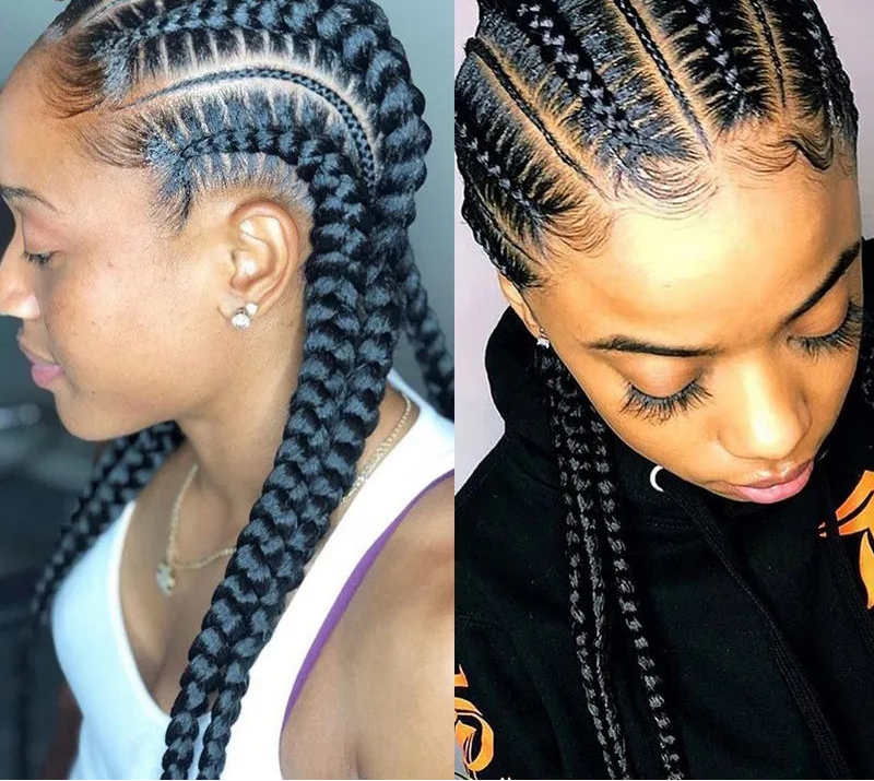 Synthetic Full Lace Braided Wigs