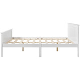 Wooden Bed Frame with Headboard and Footboard