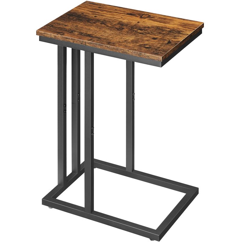Tall Slim C Shaped Side Table