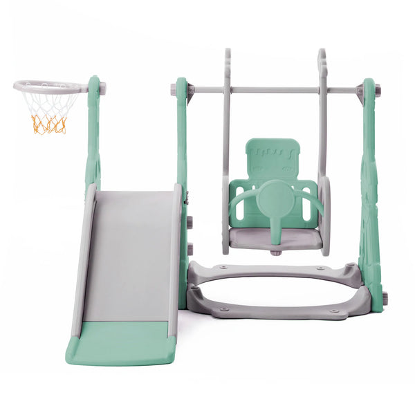 4 In 1 Kid's Slide And Swing Set