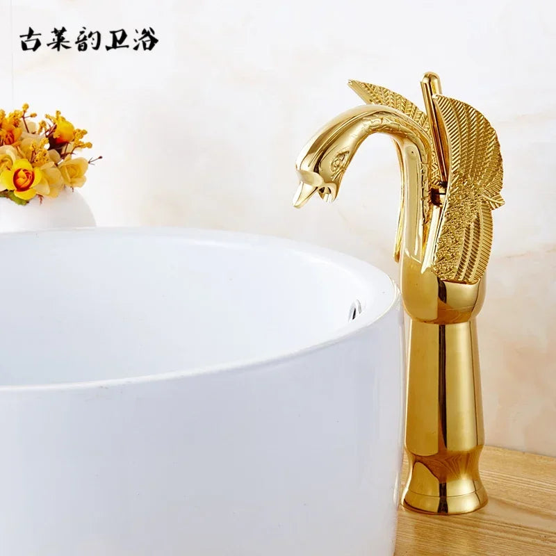 Single lever stream spout hot cold water mixer