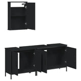 3-Piece Engineered Wood Bathroom Furniture Set