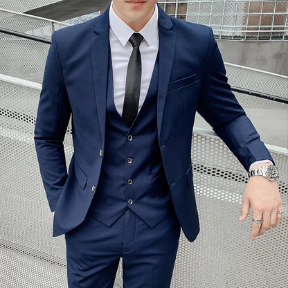 Men's gentleman fashion slim suit