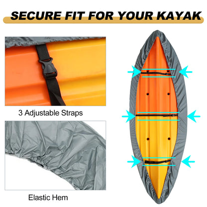 Waterproof uv resistant kayak cover