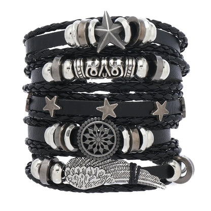 Fashion Multi-layer Beaded Leather Bracelet