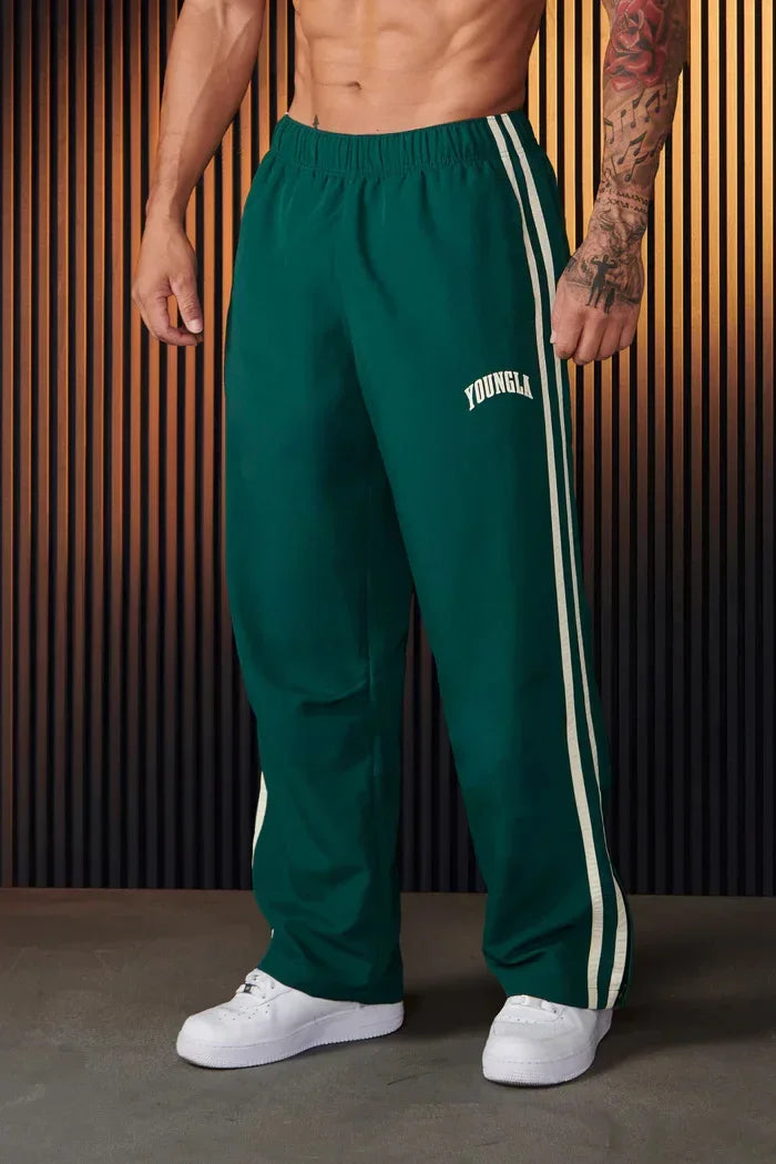 Double Stitching Casual Pants - Trendy Printed Trousers