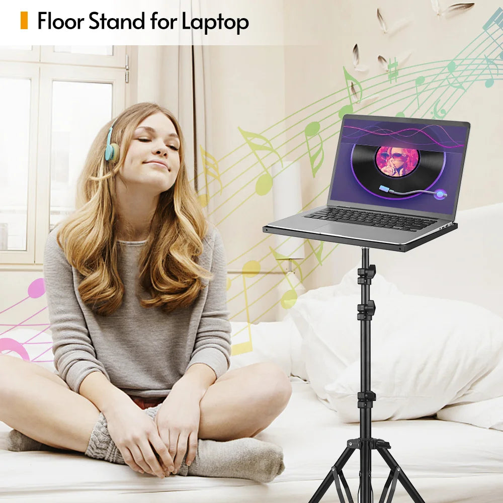 Universal laptop projector tripod stand & holder