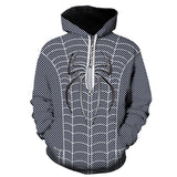 3D Spiderman Pattern Cosplay Men's Hoodie