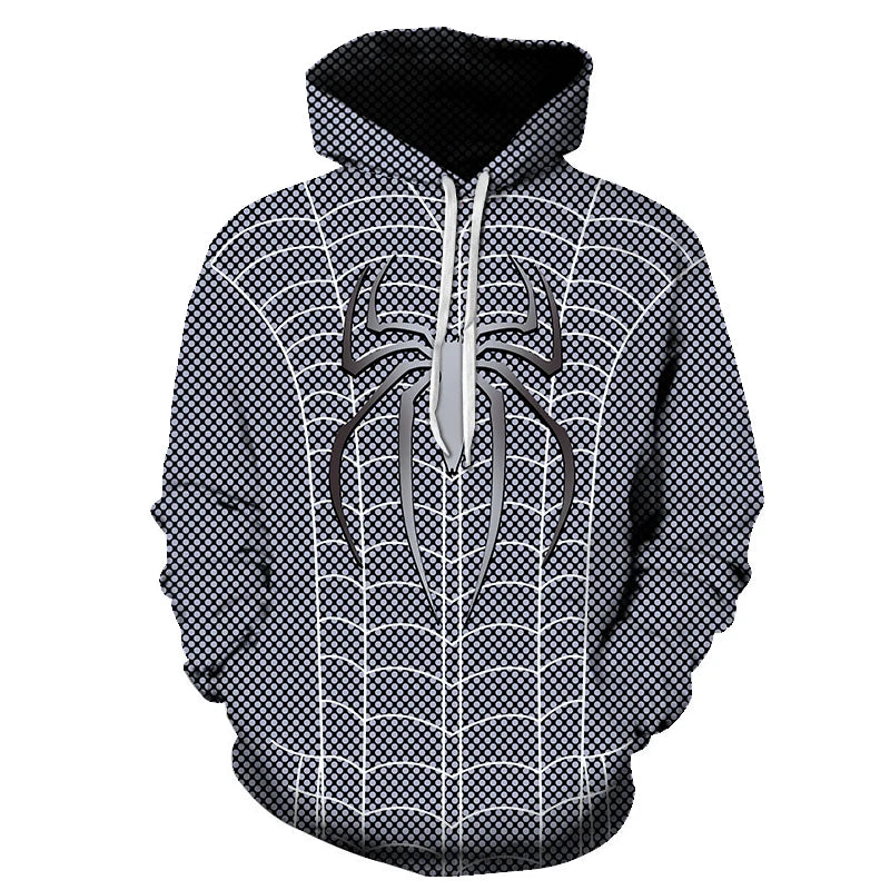 3D Spiderman Pattern Cosplay Men's Hoodie