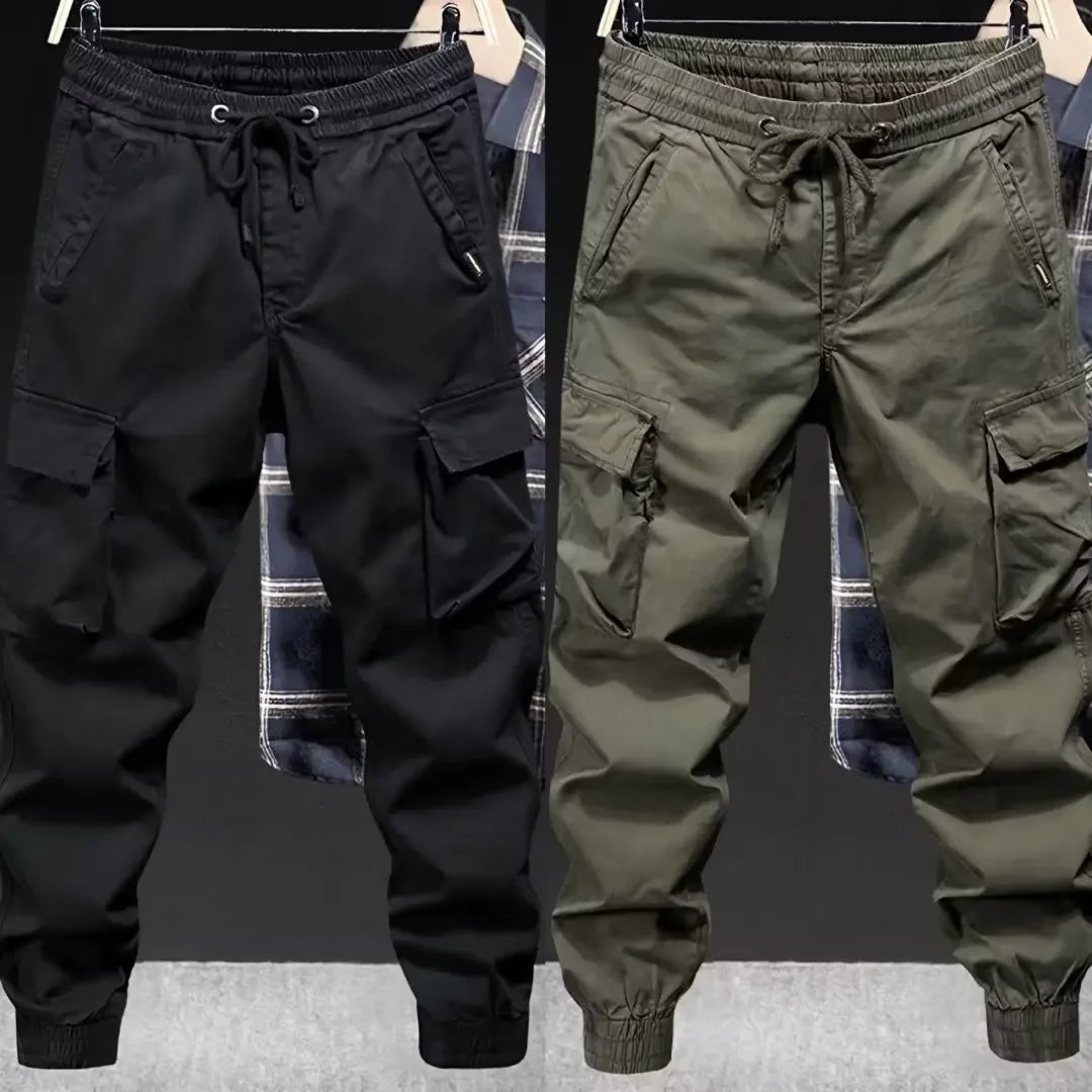 Trendy men's loose-fit cargo pants