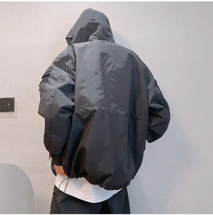 Winter retro multi-pocket waterproof jacket