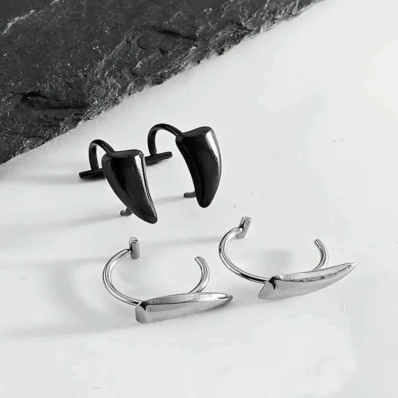 Stainless Steel Gothic Fake Body Piercing Halloween Jewelry
