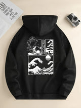 Men's Landscape Print Long Sleeve Hoody